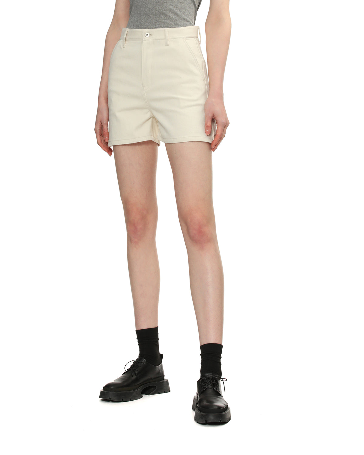 High-waisted shorts