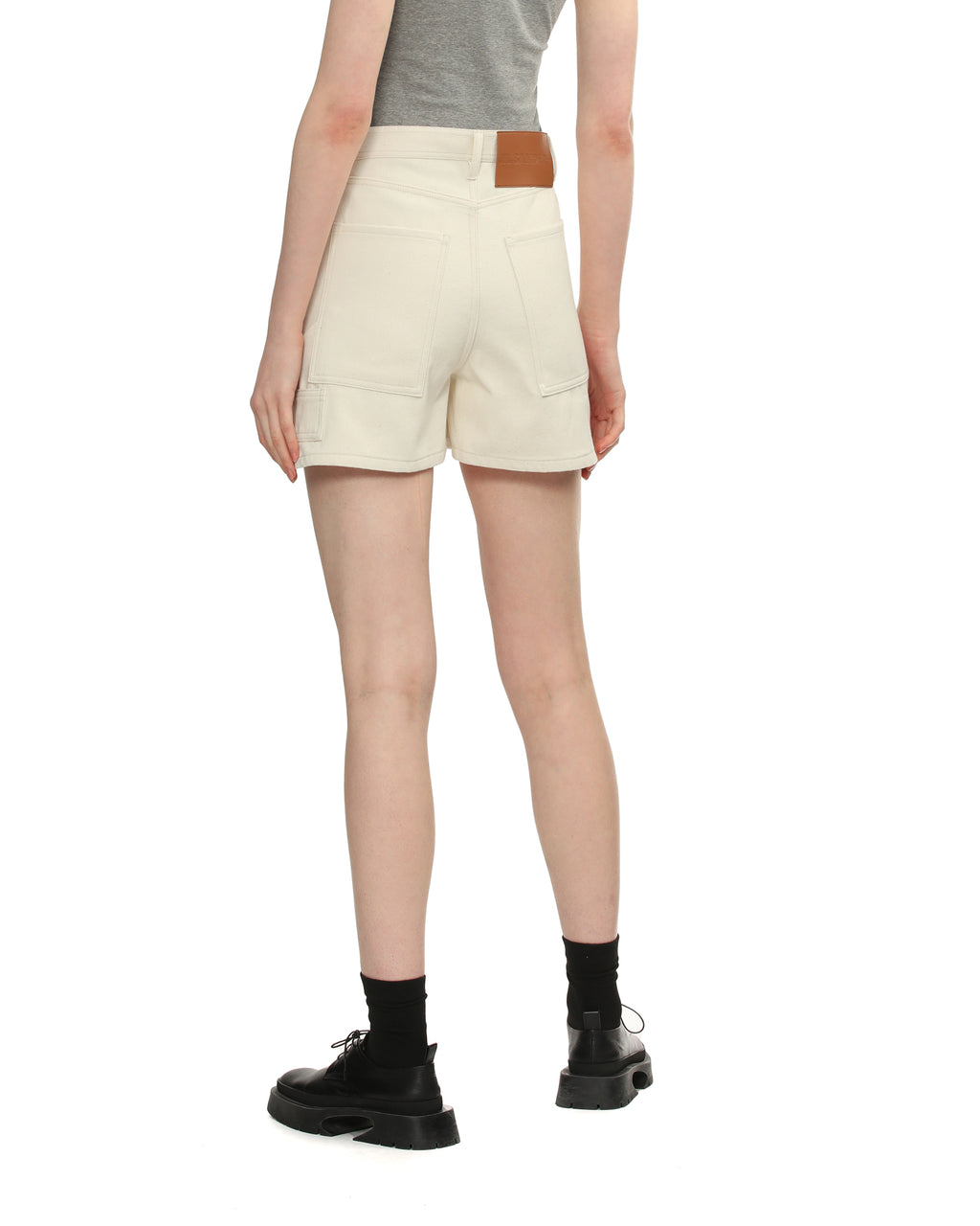 High-waisted shorts