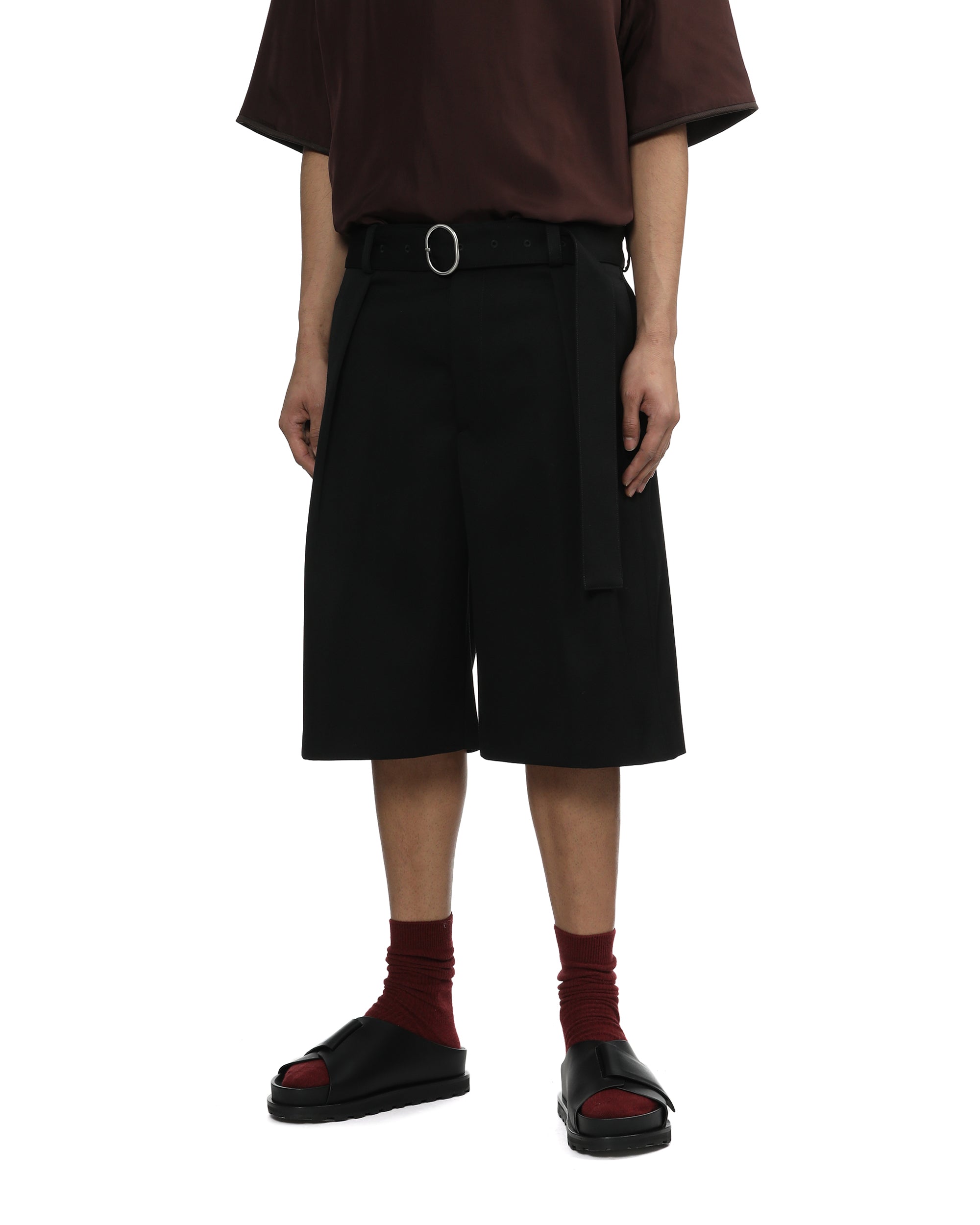 Belted shorts