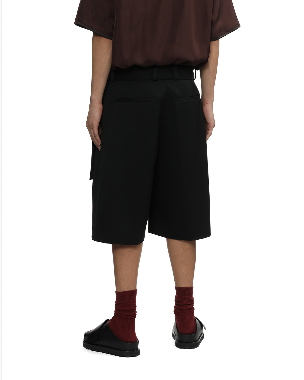 Belted shorts
