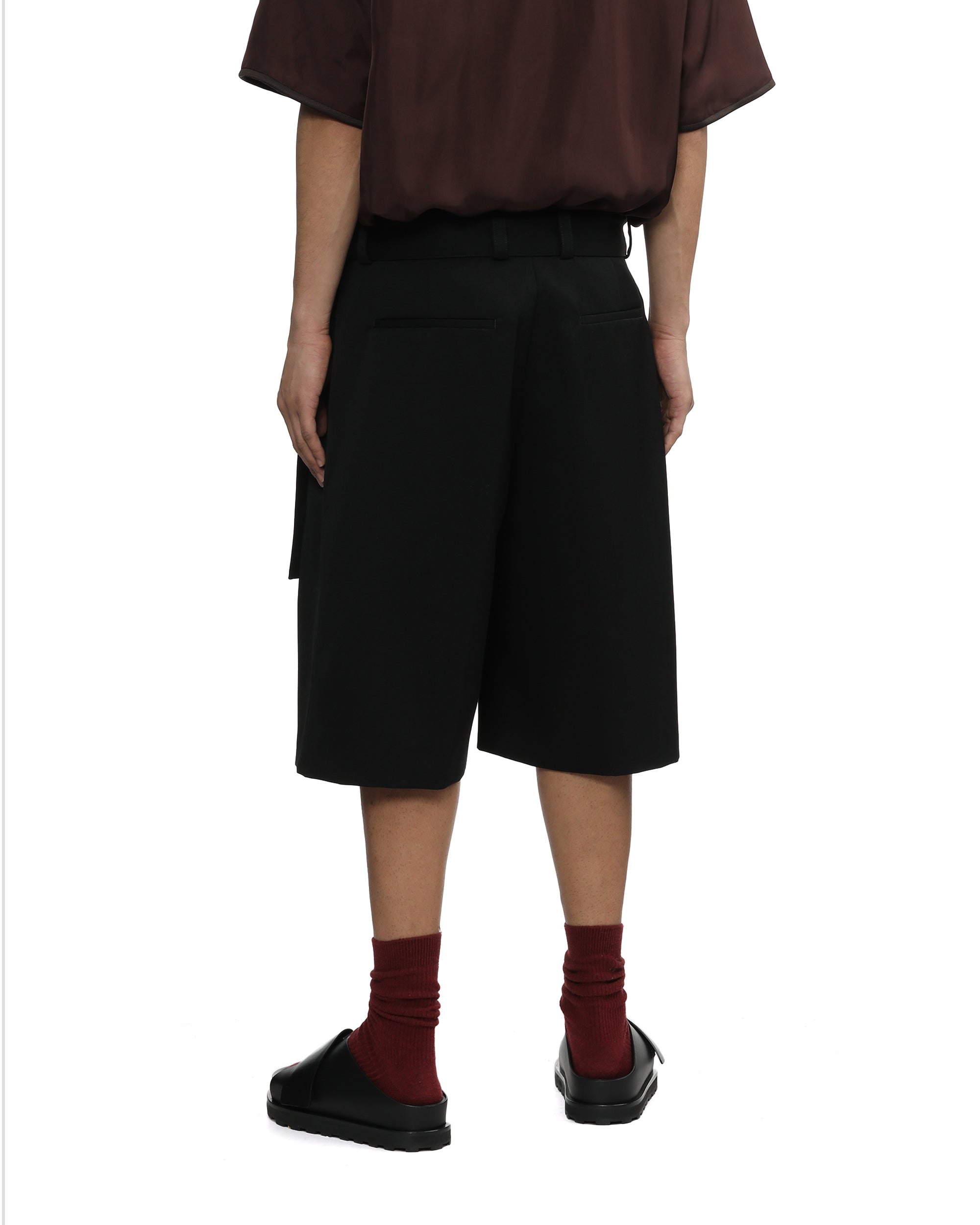 Belted shorts