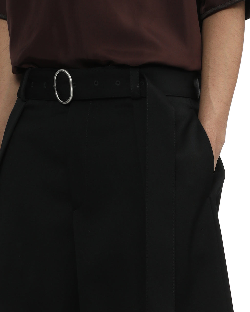 Belted shorts