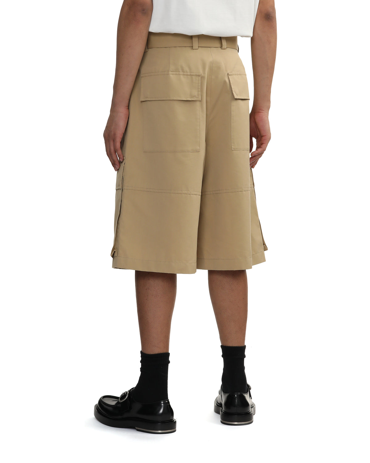 Belted cargo shorts