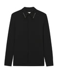 Stud-collar shirt