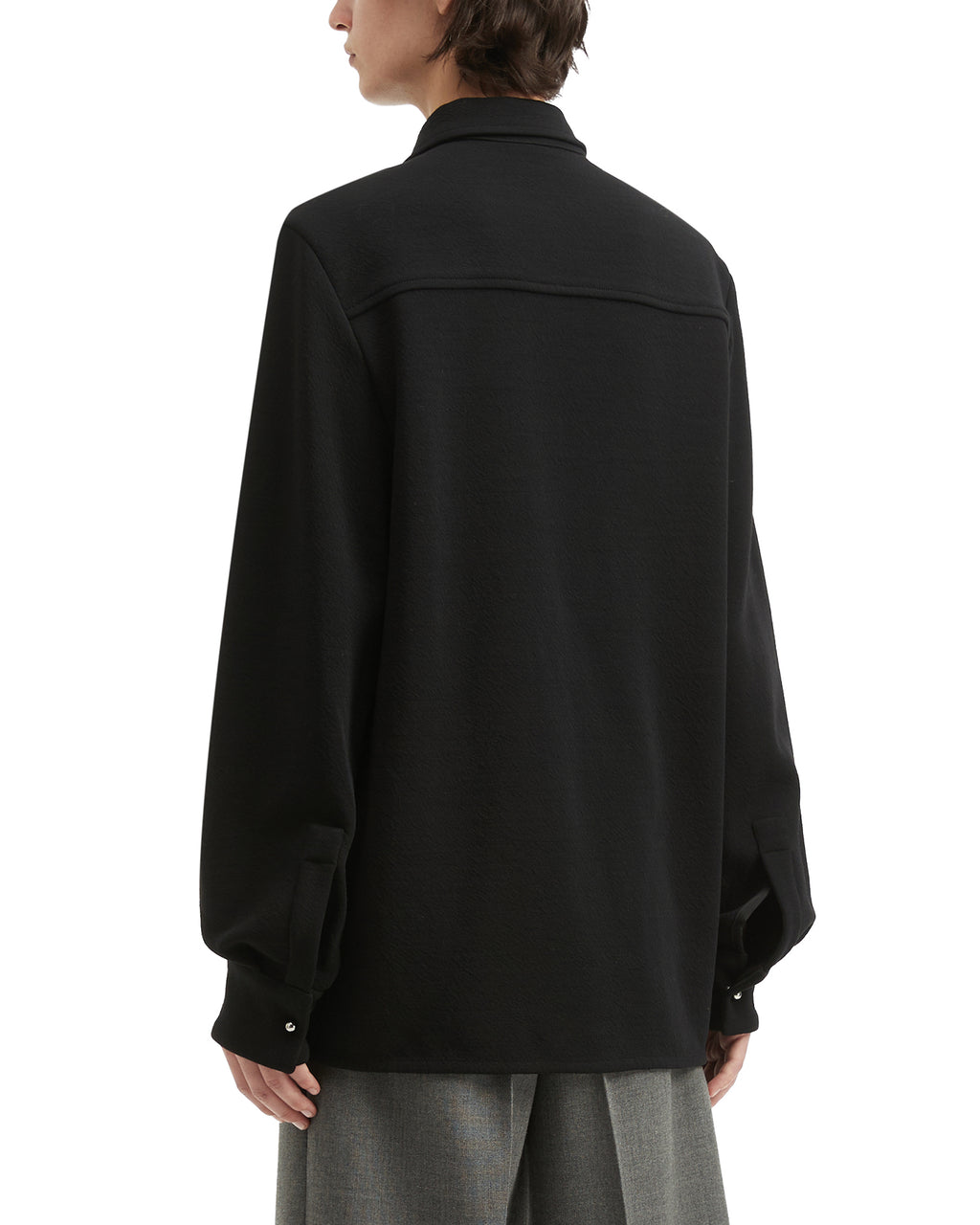 Stud-collar shirt