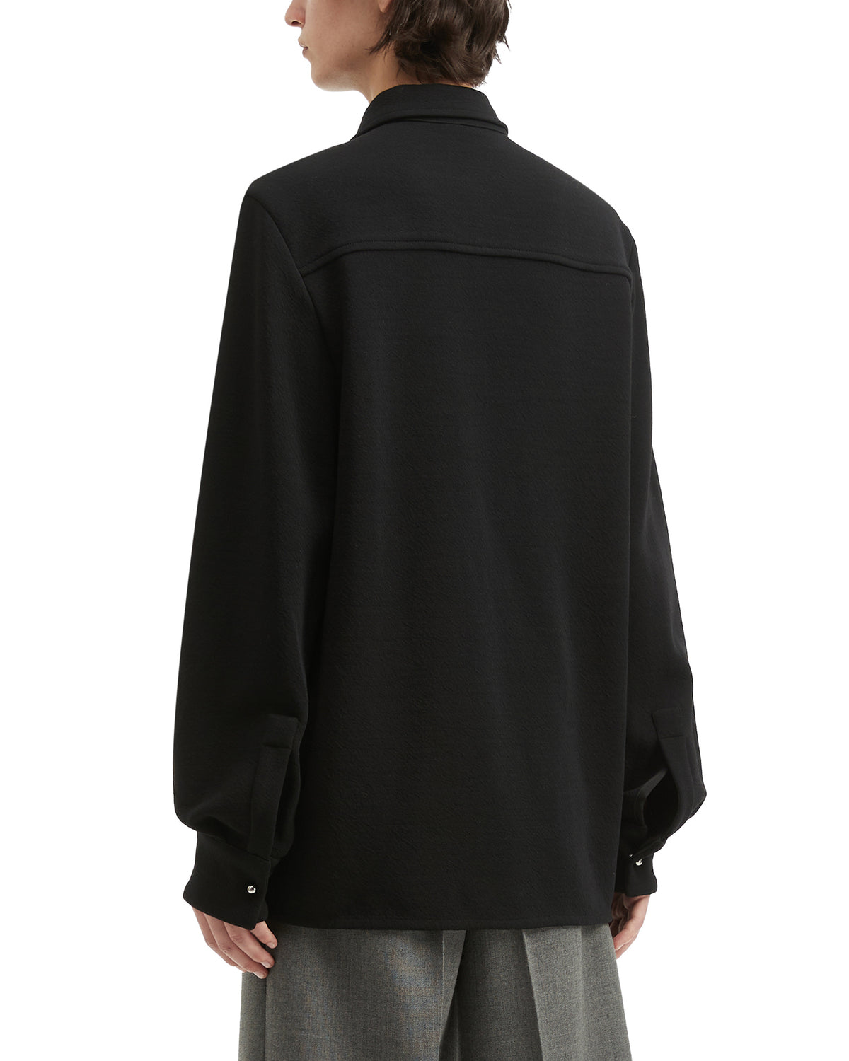 Stud-collar shirt