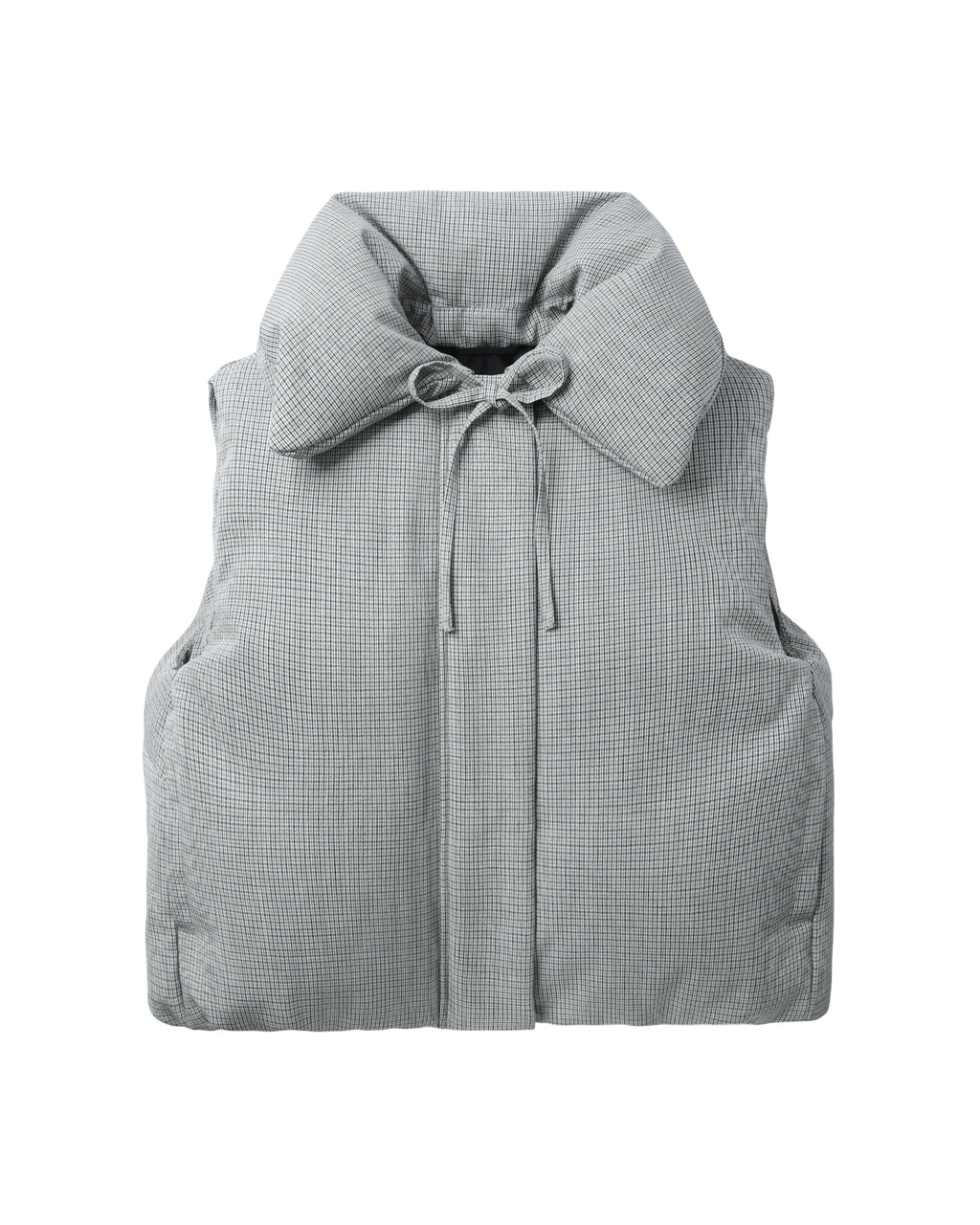 Checked gilet