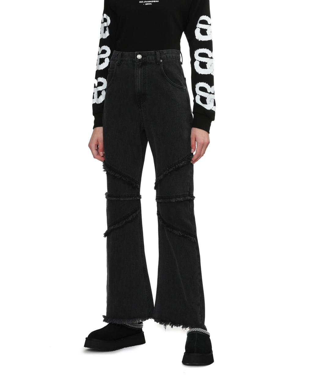 Flared leg jeans