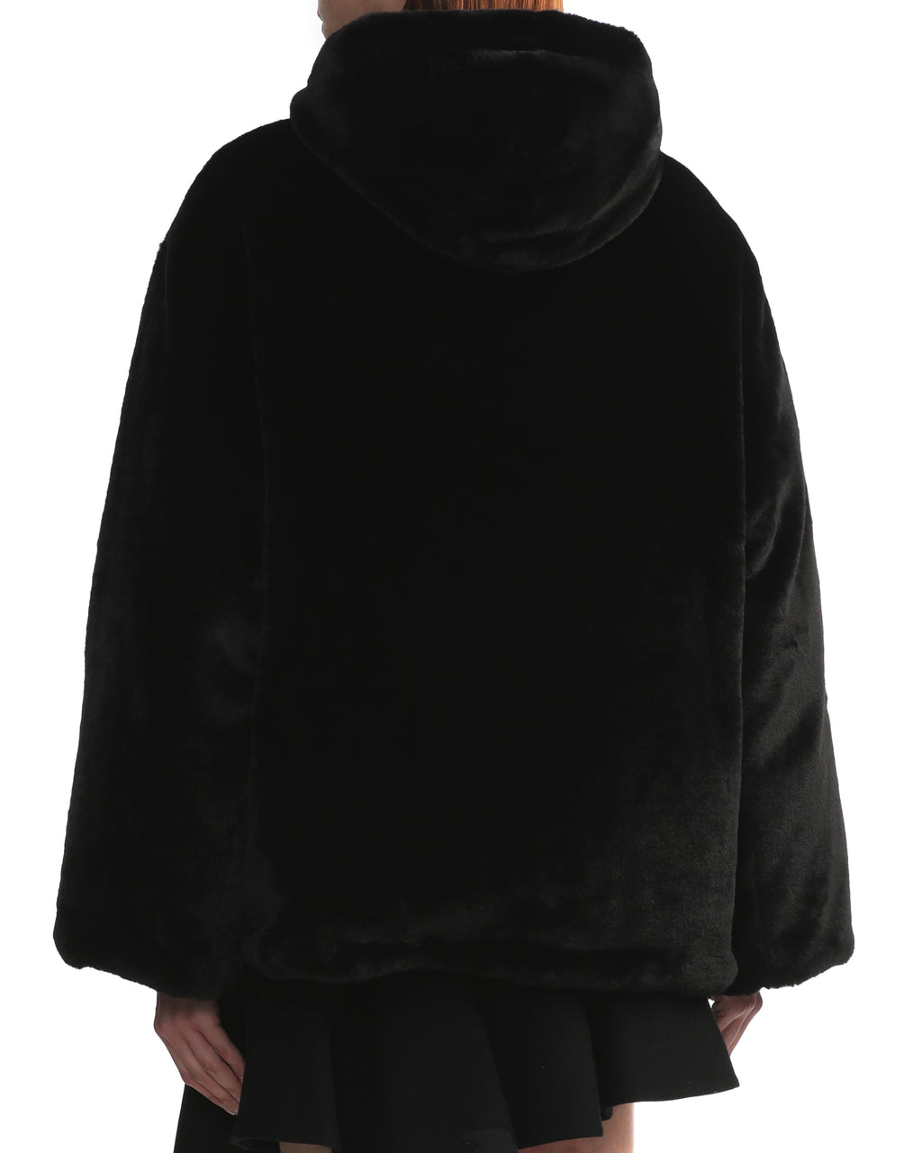 Reversible faux-shearling down jacket