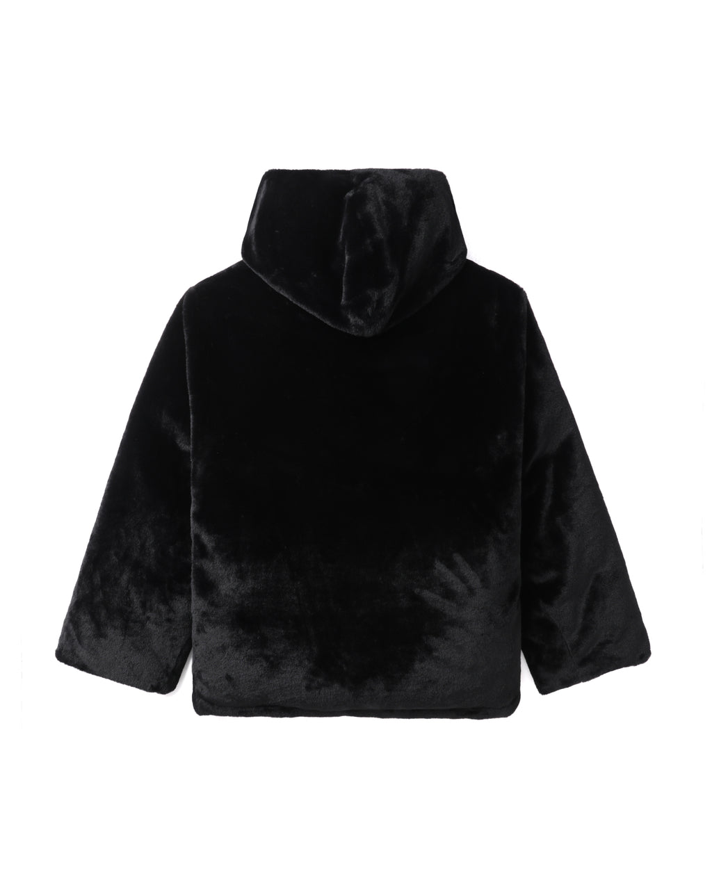 Reversible faux-shearling down jacket