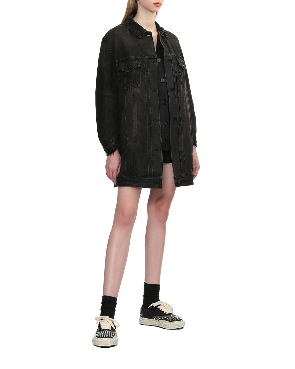 Denim shirt dress