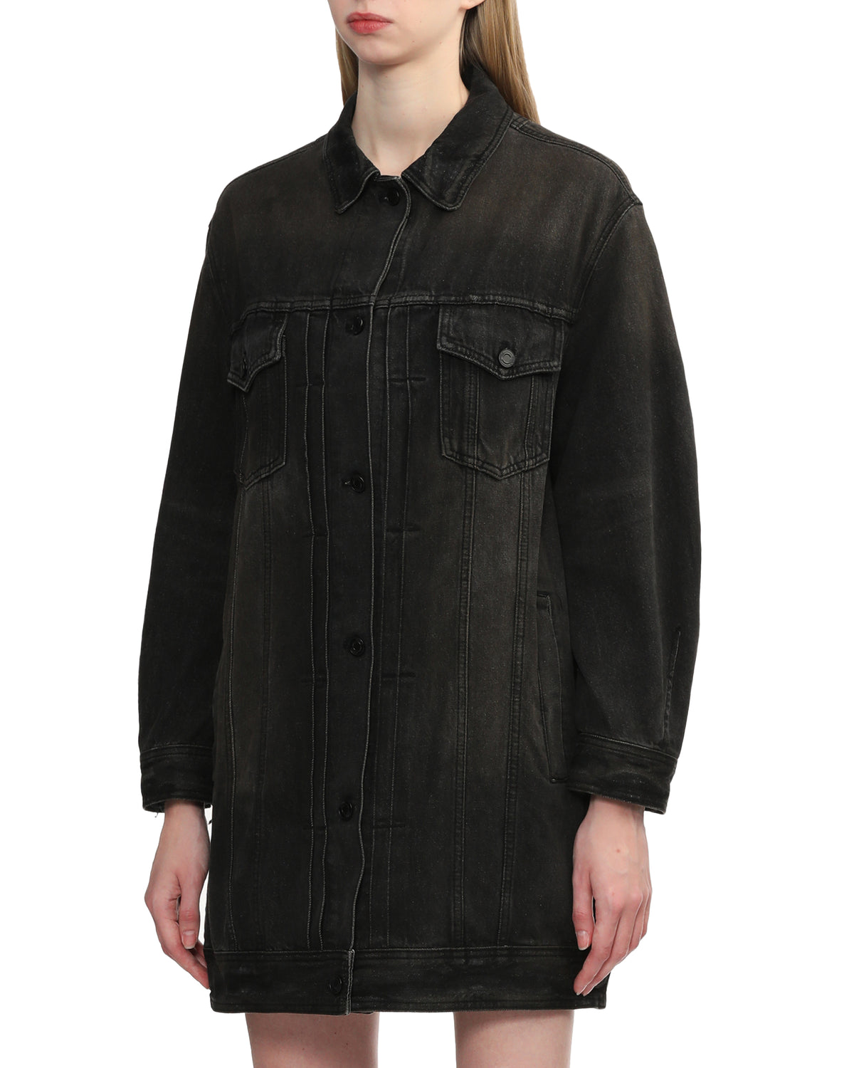Denim shirt dress