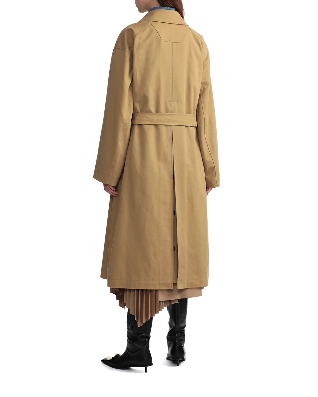Belted overcoat