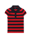 Striped polo tee