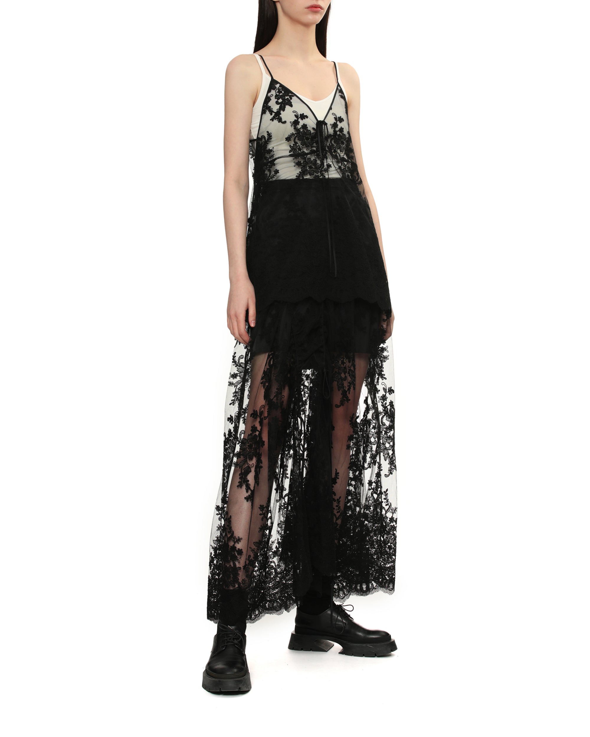 Lace maxi skirt