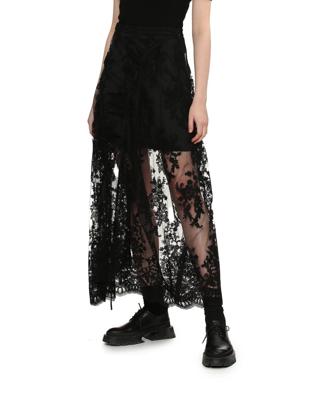 Lace maxi skirt