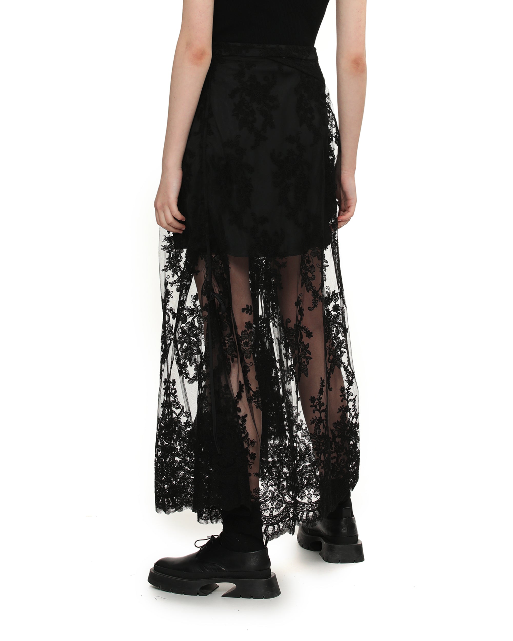 Lace maxi skirt