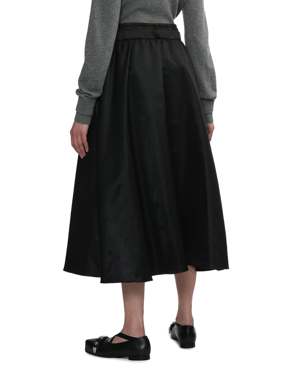 Layered midi skirt