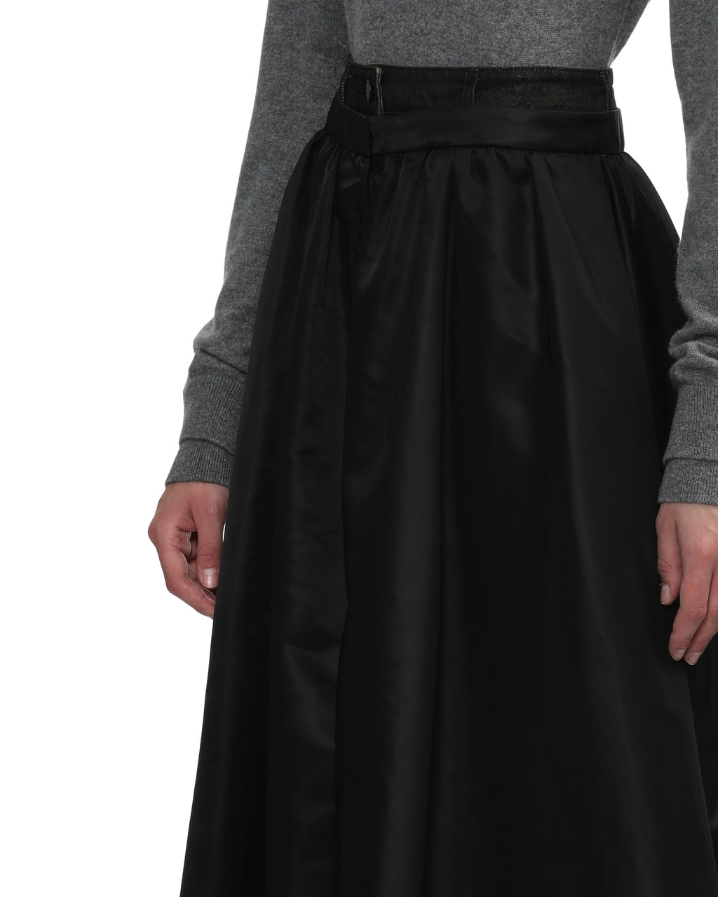 Layered midi skirt