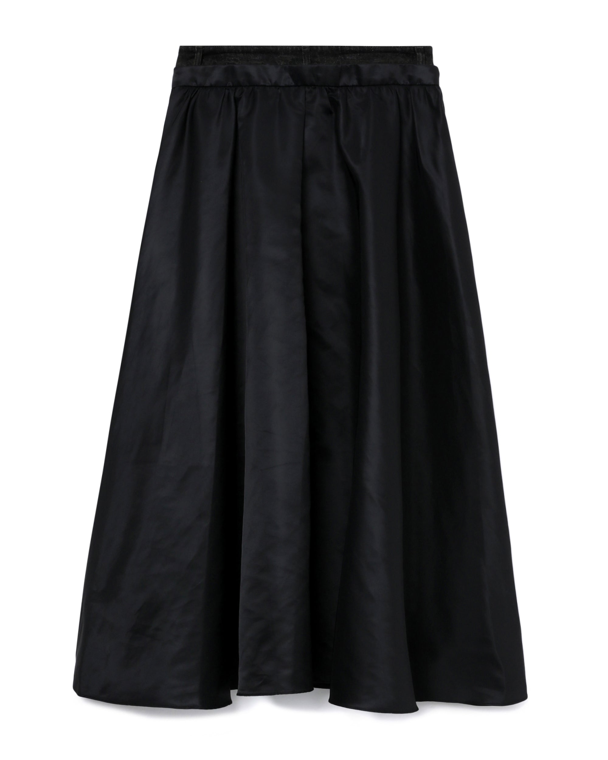 Layered midi skirt