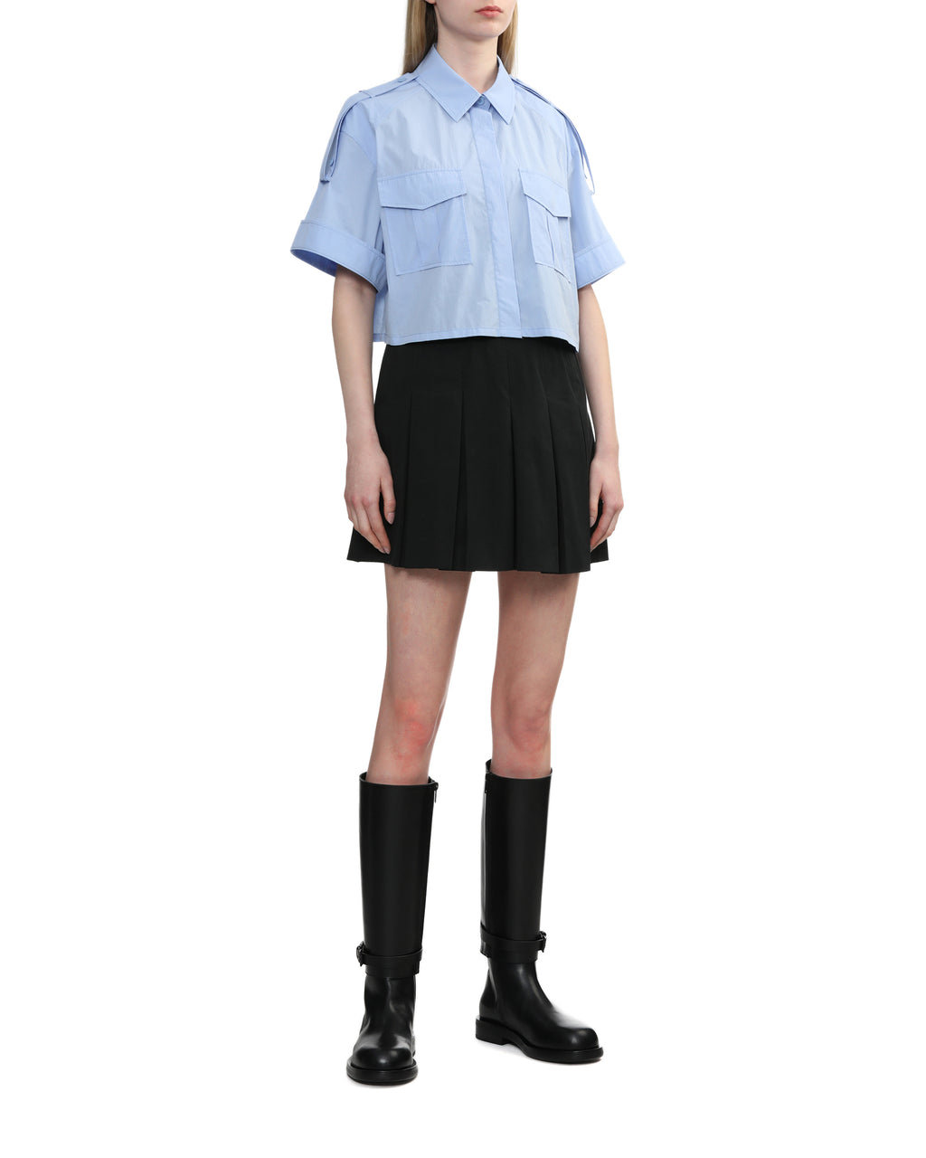 Pleated shorts