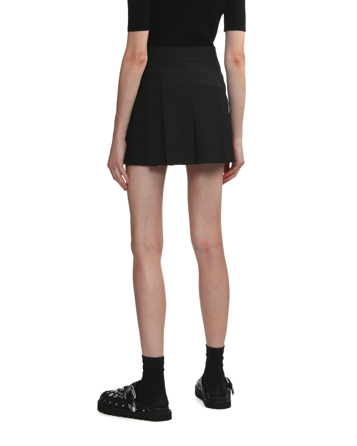 Pleat mini skorts