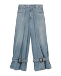 Buckled cuff jeans