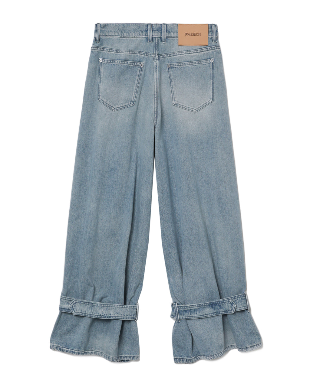 Buckled cuff jeans
