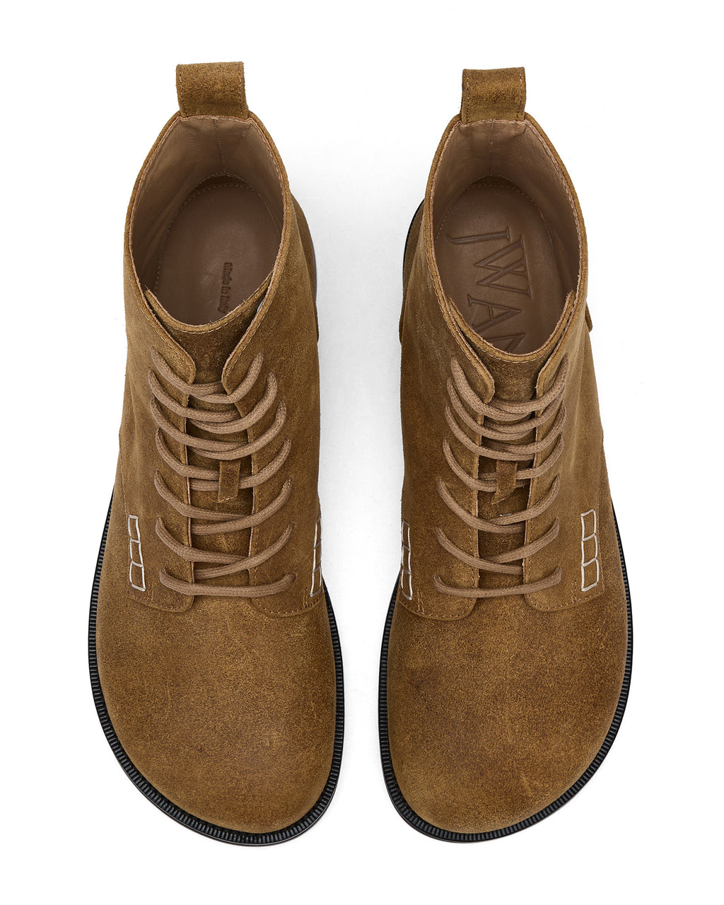 Loafer lace-up boots