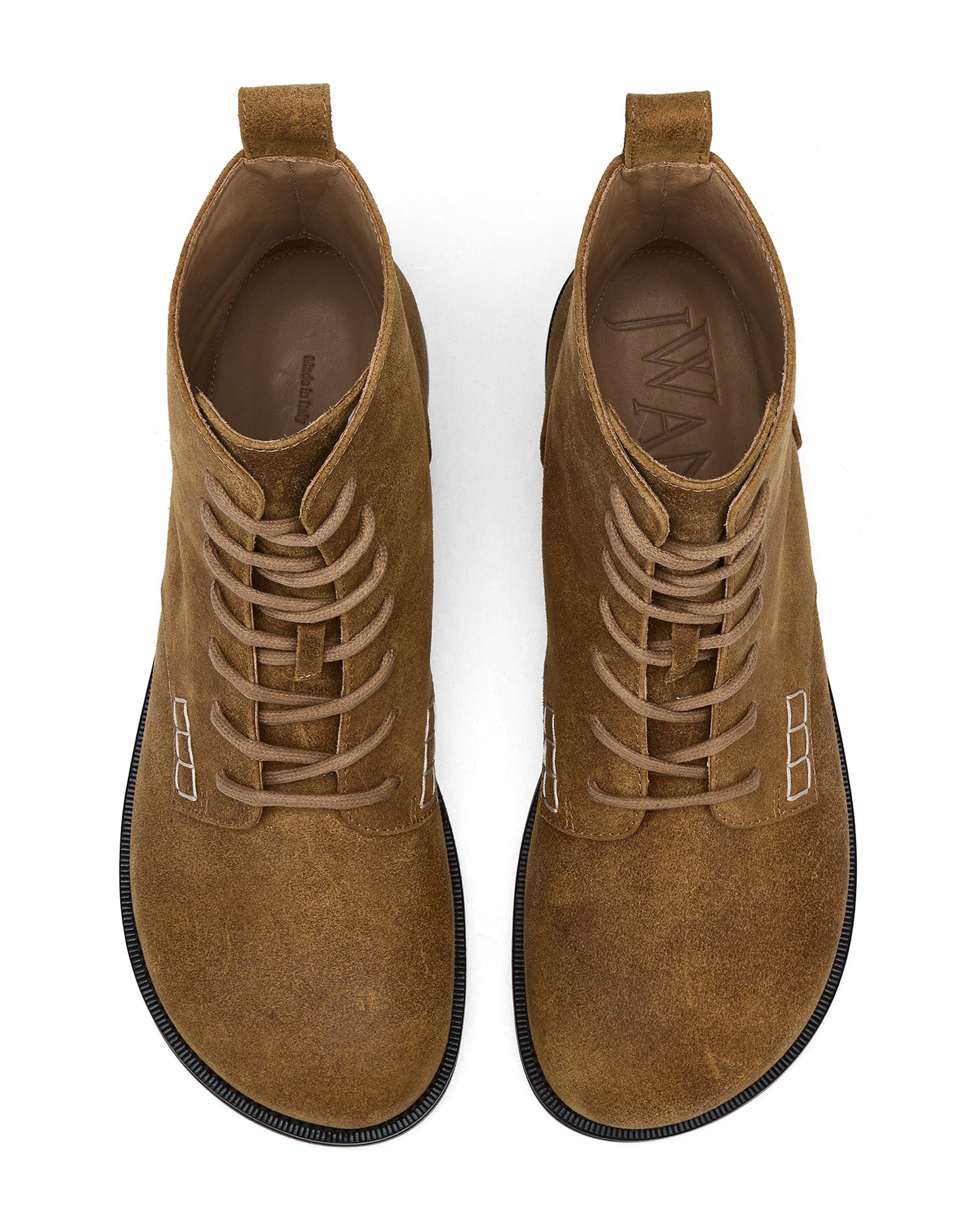 Loafer lace-up boots