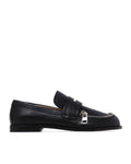 Biker zip trim moccasins