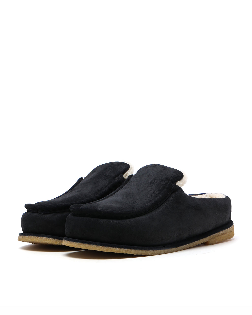 Padded loafer mules