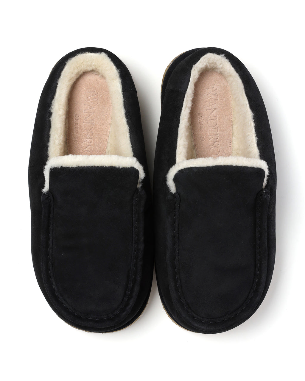 Padded loafer mules
