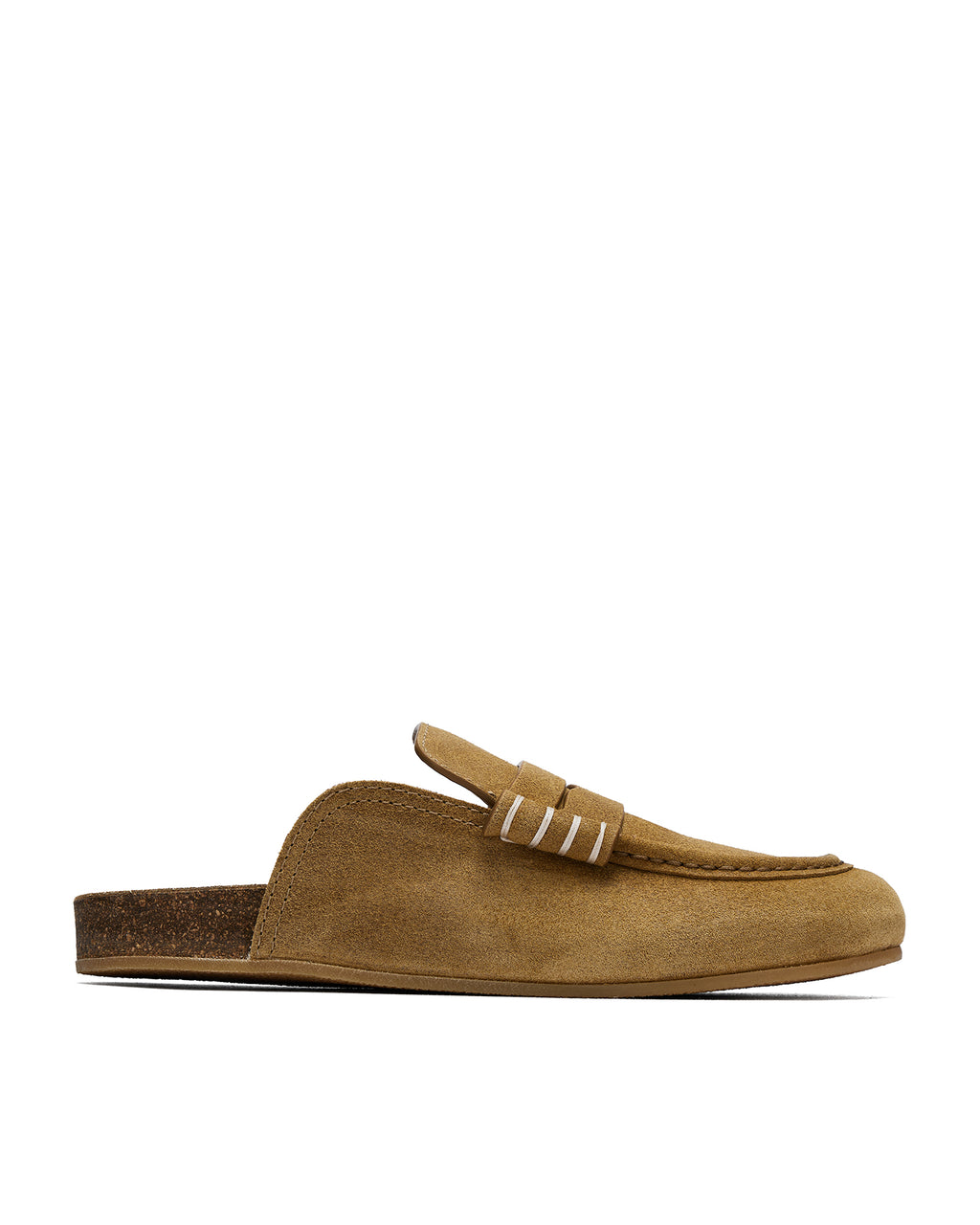 Stitch loafer mules
