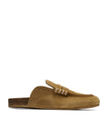 Stitch loafer mules