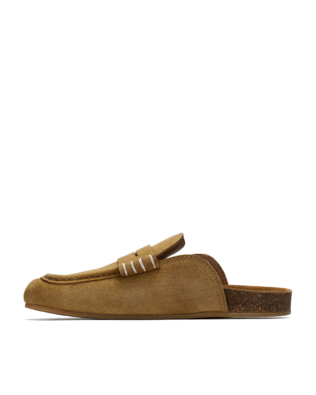 Stitch loafer mules