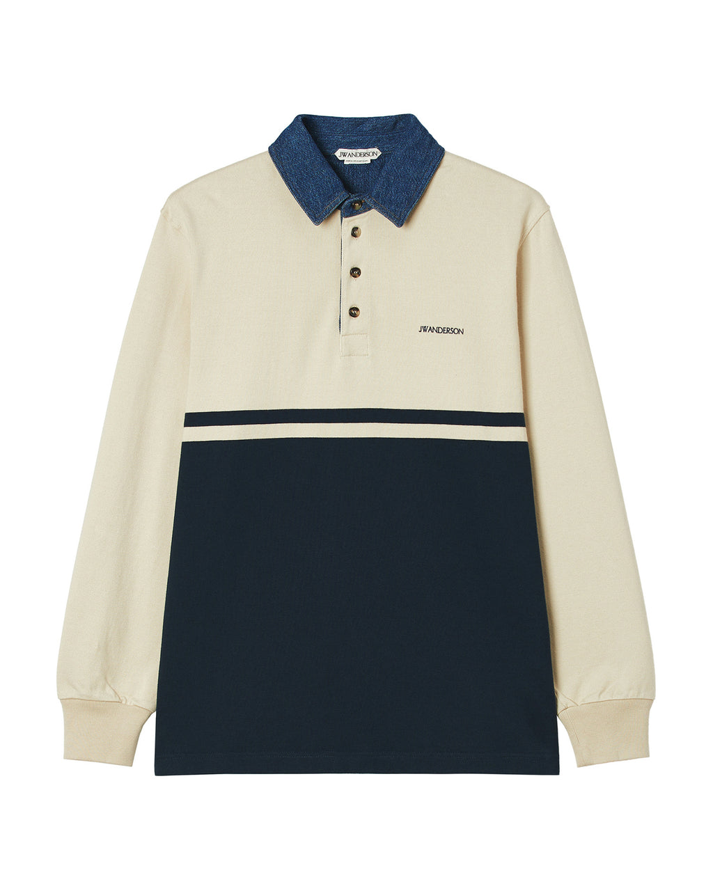 Colour block polo shirt