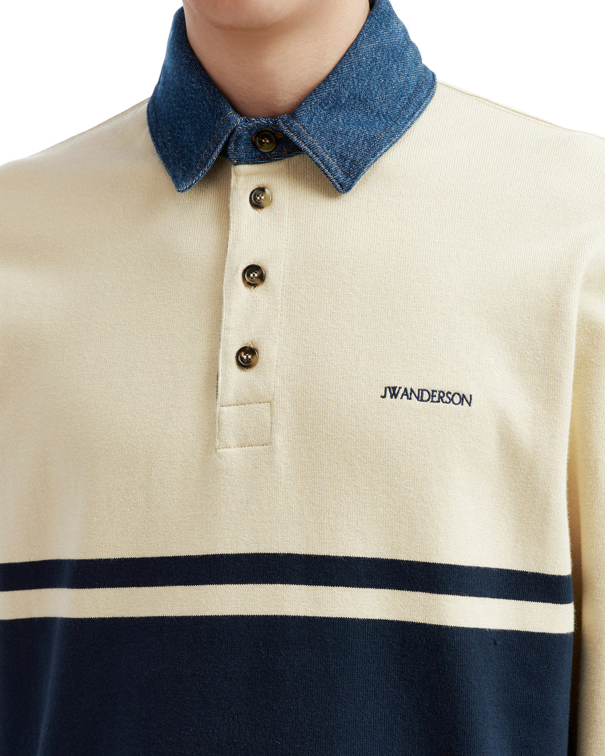 Colour block polo shirt