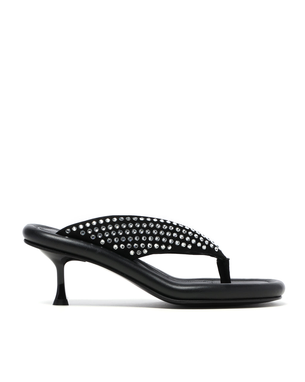 Bumper-Tube embellished sandals