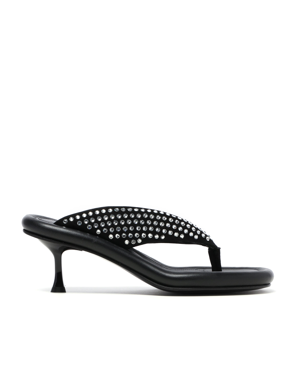 Bumper-Tube embellished sandals