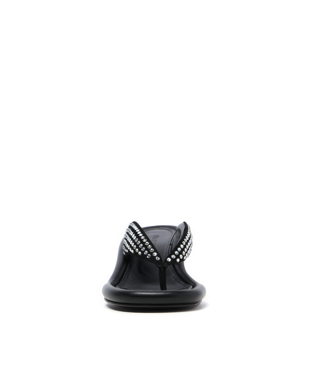 Bumper-Tube embellished sandals