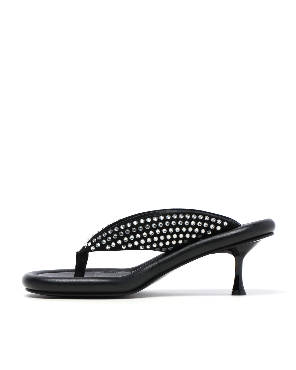 Bumper-Tube embellished sandals