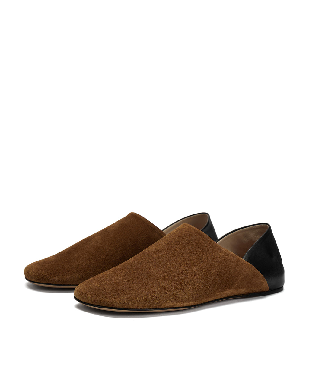 Suede slip-on flats