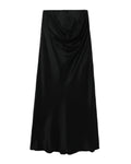 Draped waist column skirt