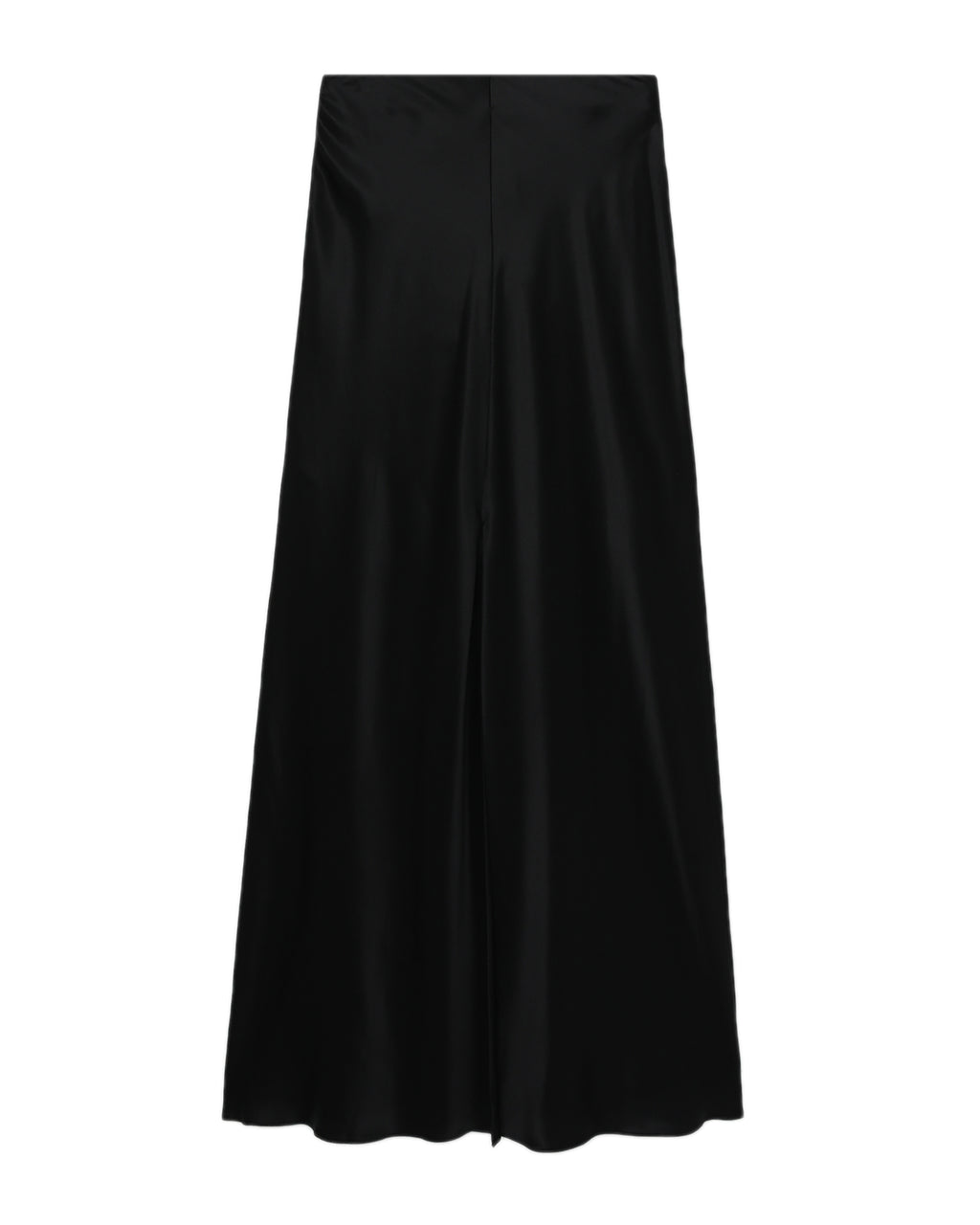 Draped waist column skirt