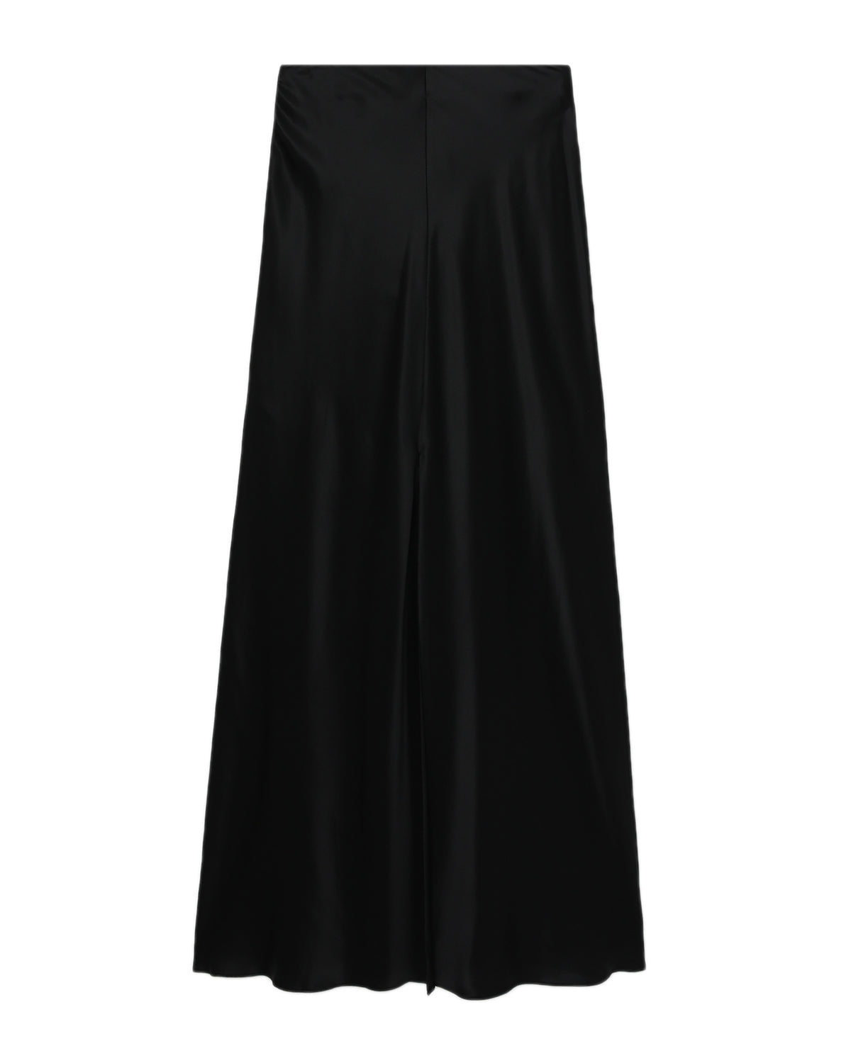 Draped waist column skirt