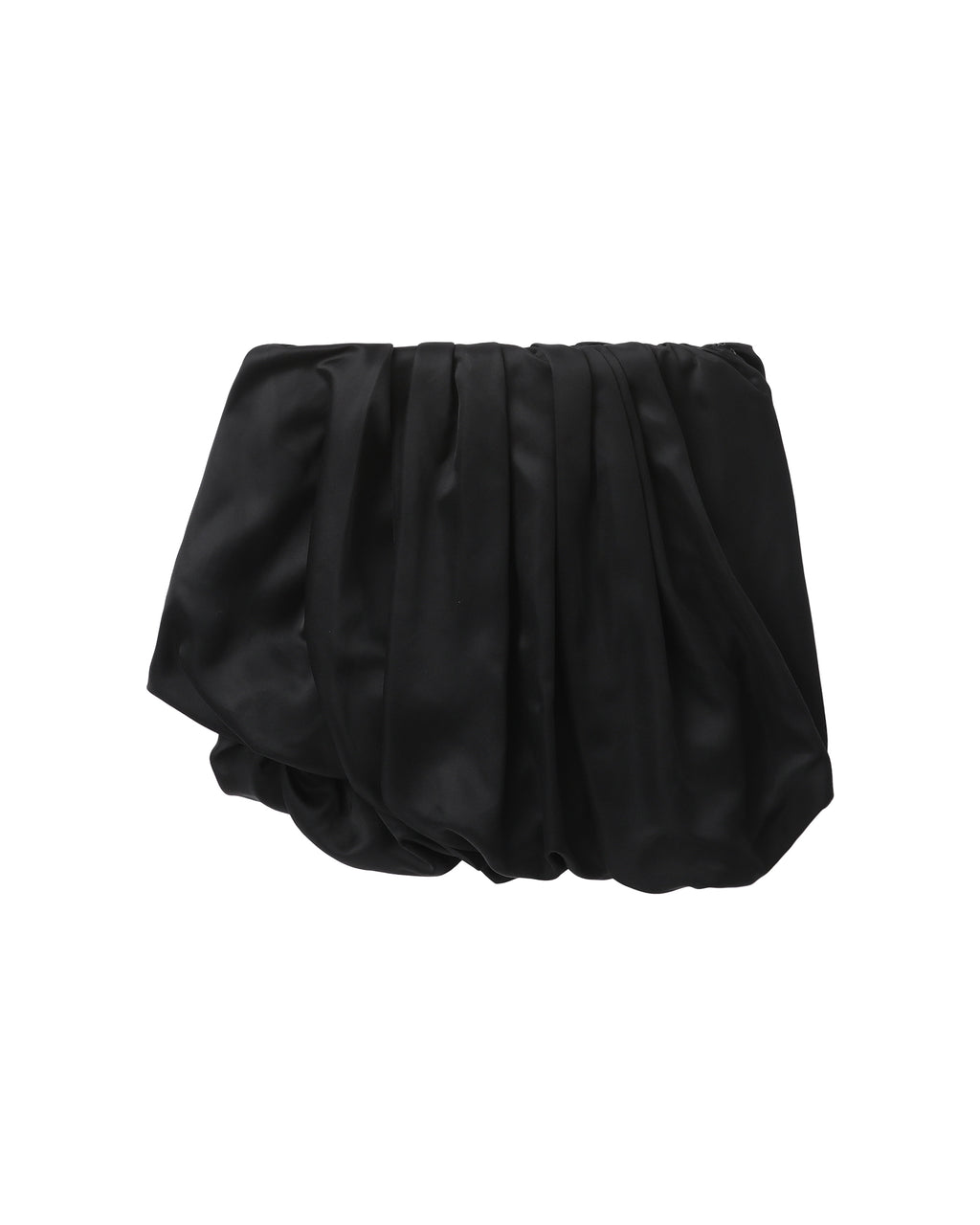 Rolled hem mini skirt