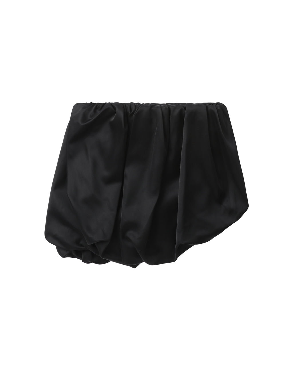 Rolled hem mini skirt