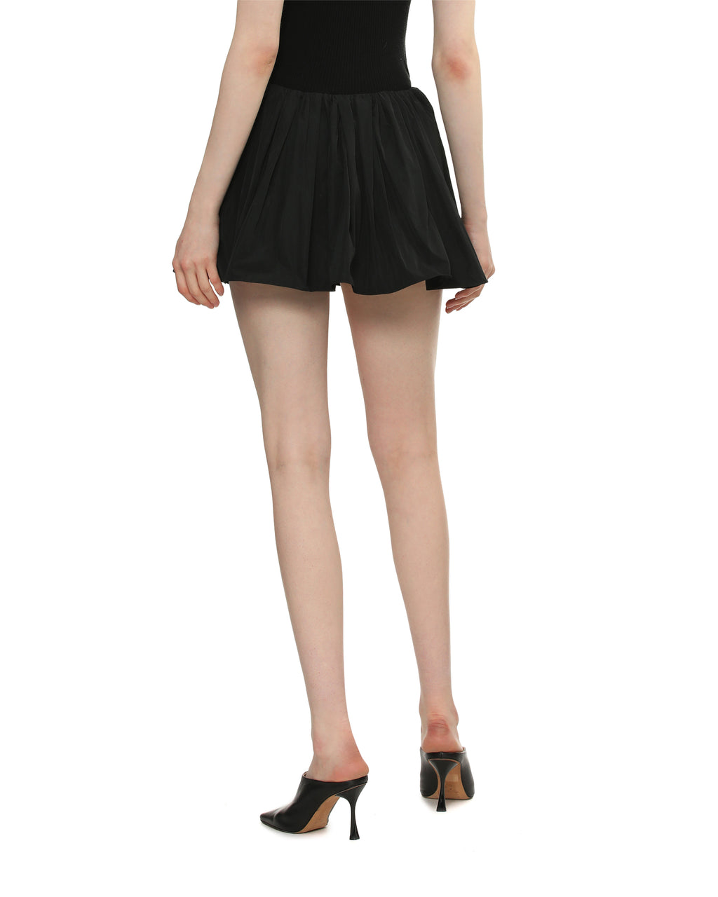 Gathered circle skort