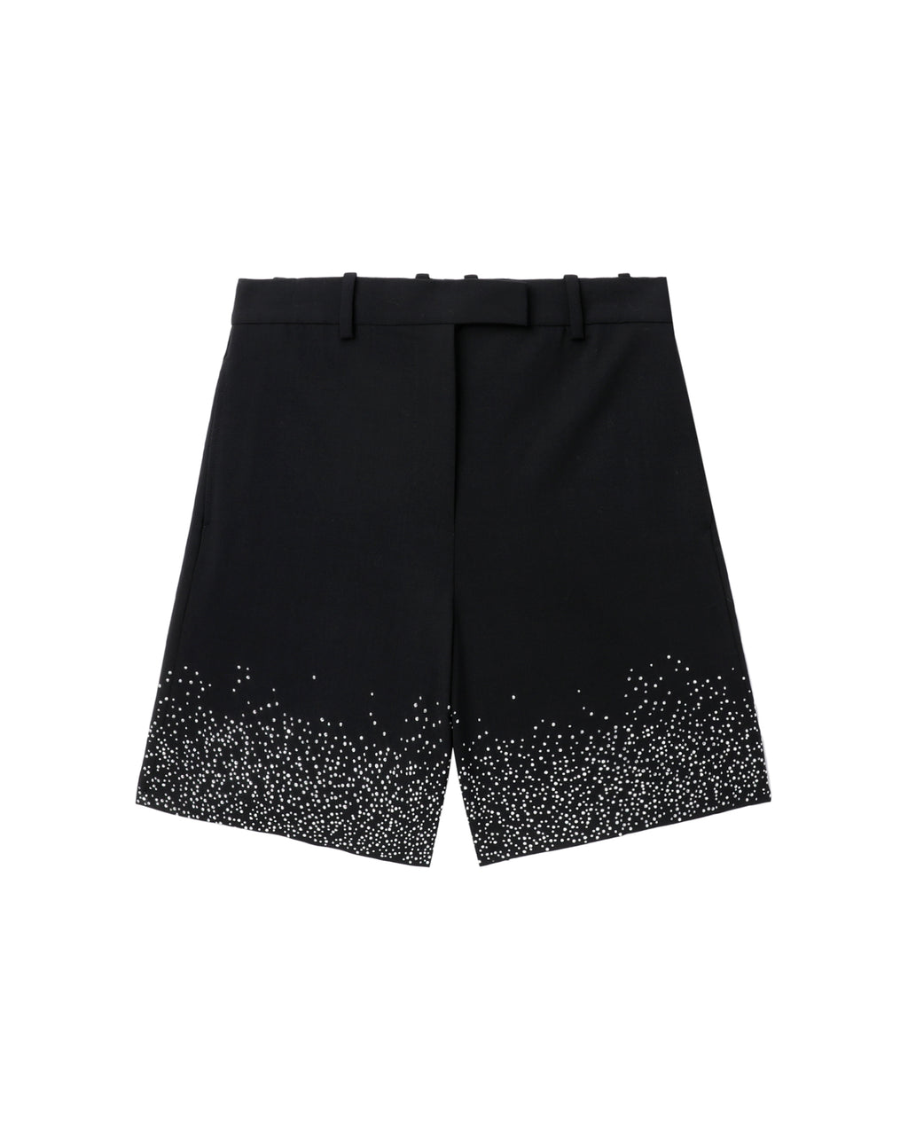 Crystal hem tailored shorts